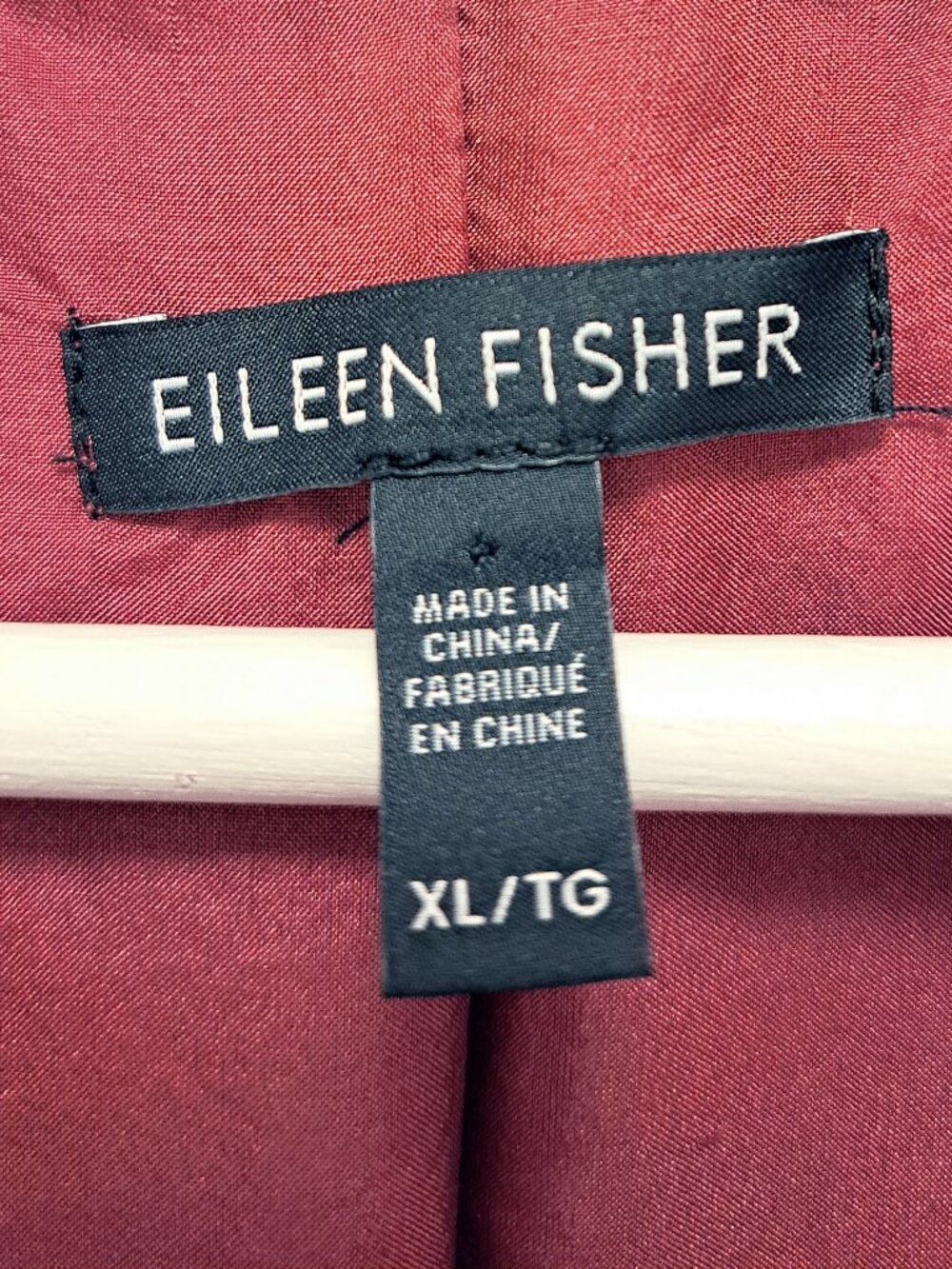 Eileen Fisher Linen Silk Blend Shimmer Open Front Jacket Size XL - Picture 9 of 10